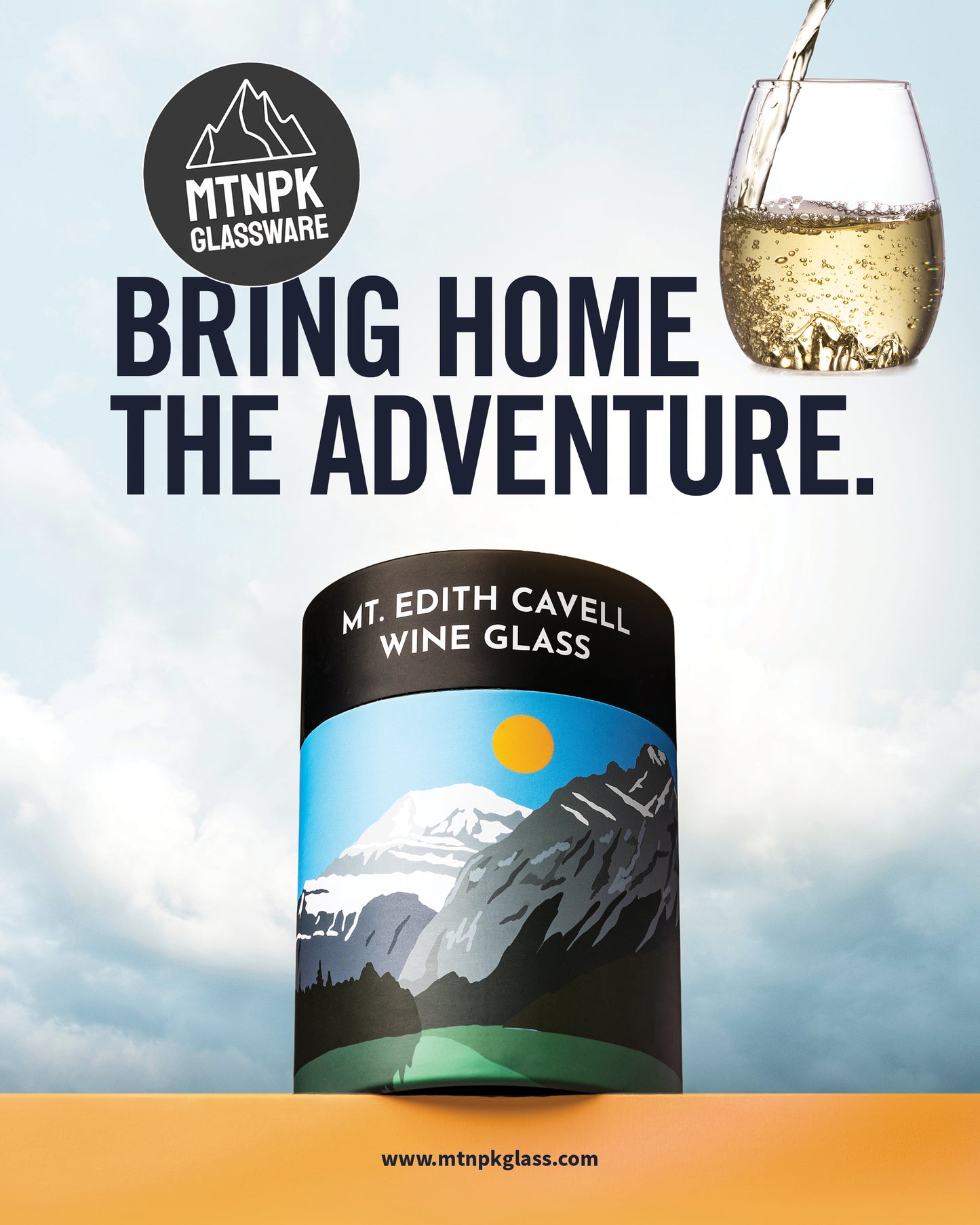 5x7 Edith Cavell Wine Glass Sign