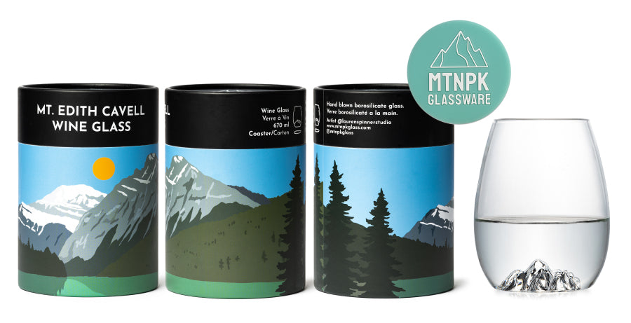 Mt. Edith Cavell Wine Glass