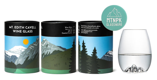 Mt. Edith Cavell Wine Glass
